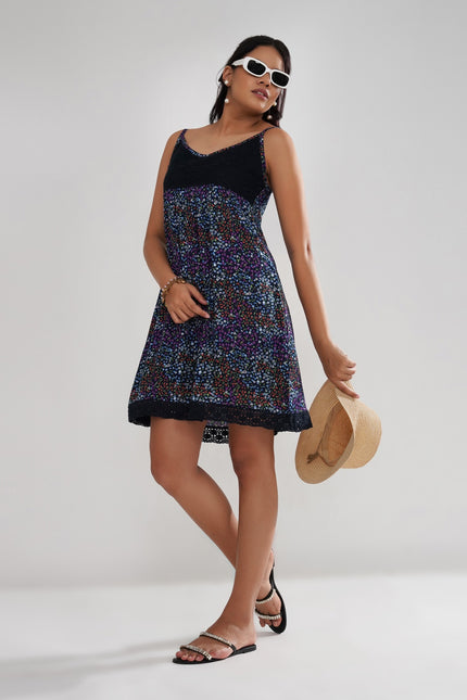 Chic Floral Crochet Laced Summer Dress