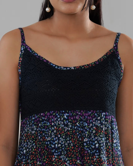 Chic Floral Crochet Laced Summer Dress