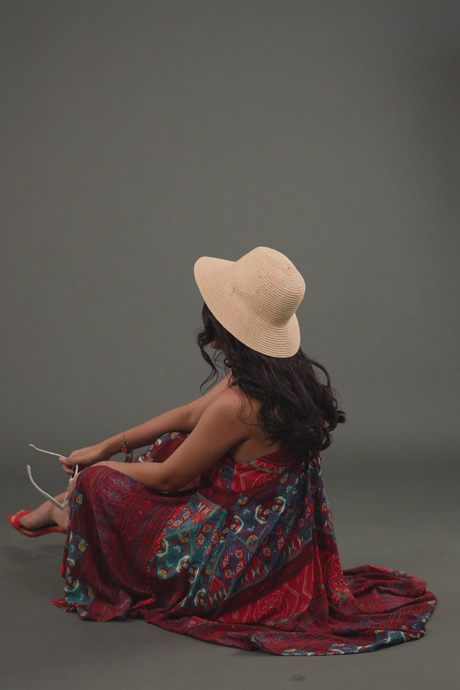 Boho Handkerchief Hem Vacation Dress