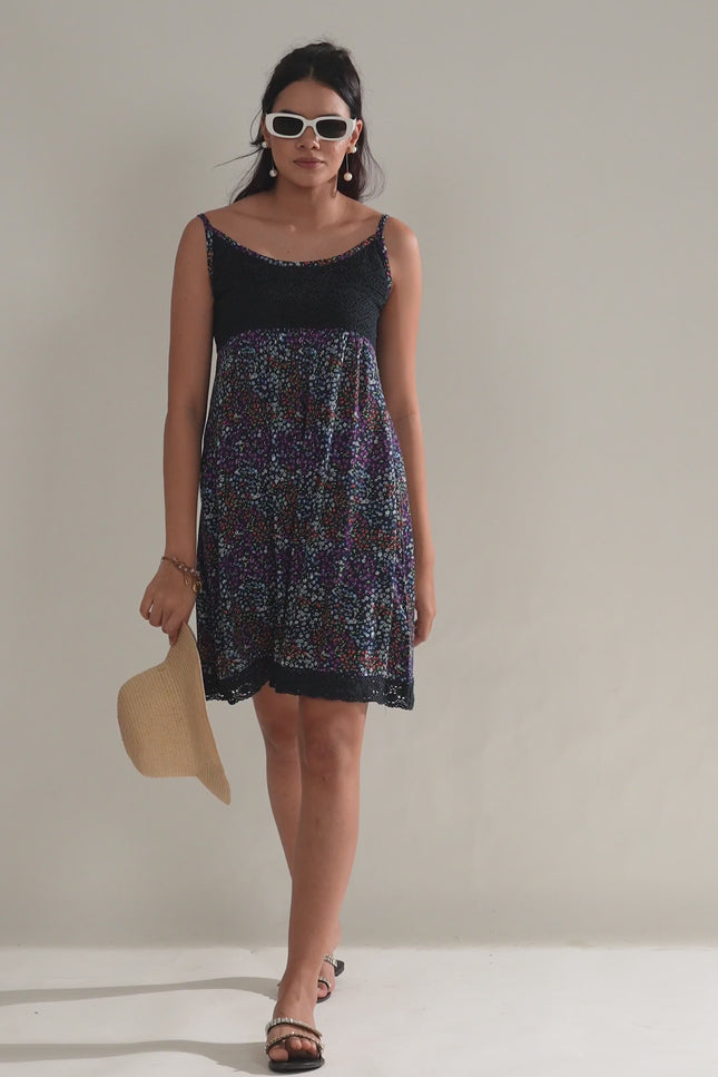 Chic Floral Crochet Laced Summer Dress